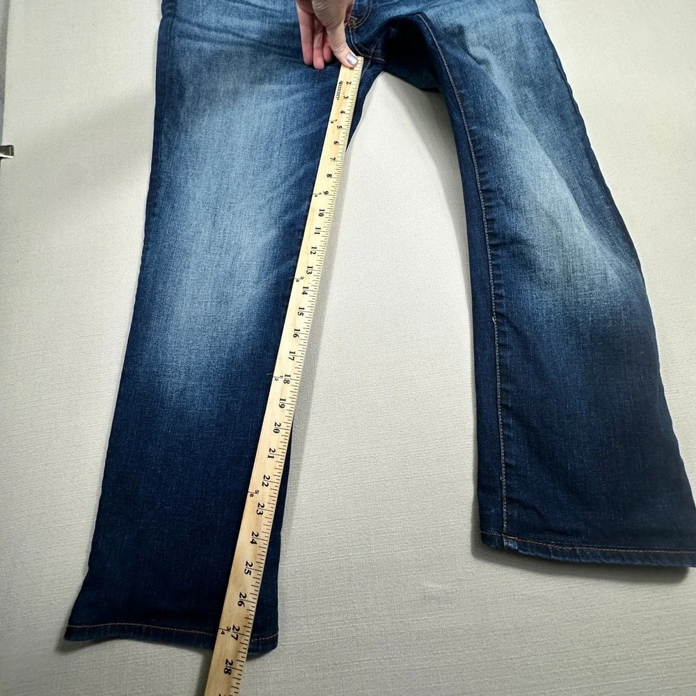 Buffalo Slim Ash Jeans Mens 34x32 Blue Excellent Stretch Denim Medium Wash